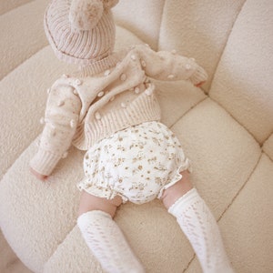 Soft Floral Baby Bloomers, Muslin Baby Bloomers, Isla Bloomers