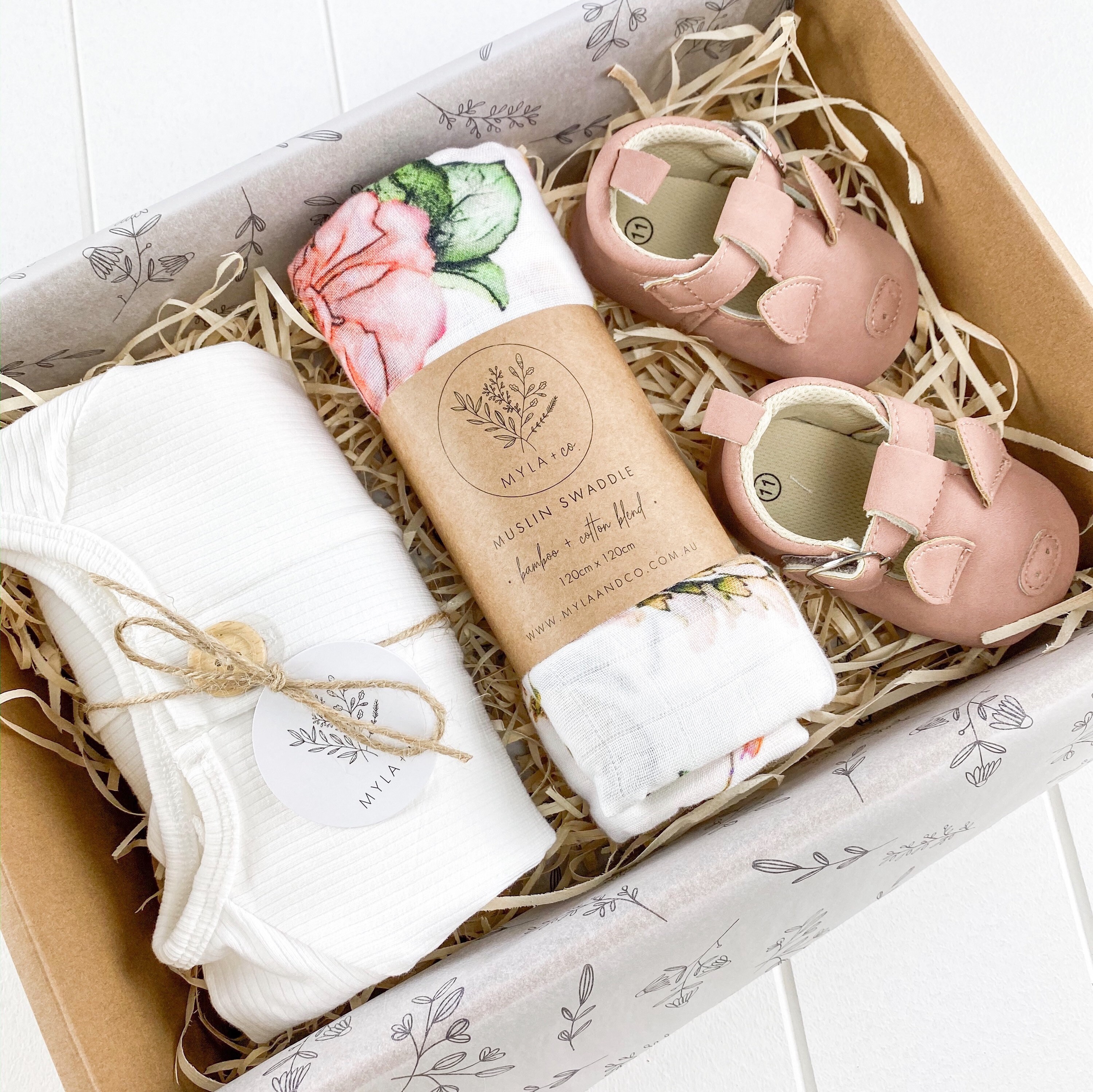 Baby Gift Box Baby Shower Gift Box Newborn Gift Box Ribbed | Etsy