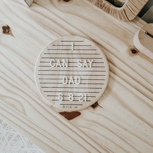 Tablero de madera para hitos, tablero de letras de madera, tablero de letras para hitos, tablero de citas, tablero de letras, tablero de mensajes