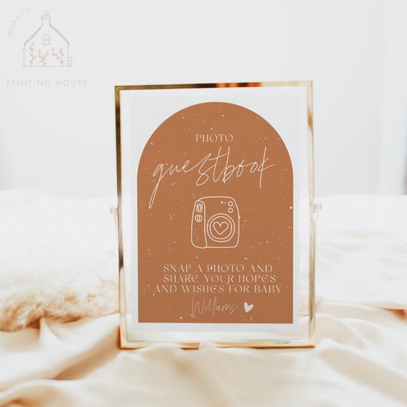 Personalized baby store shower guest book