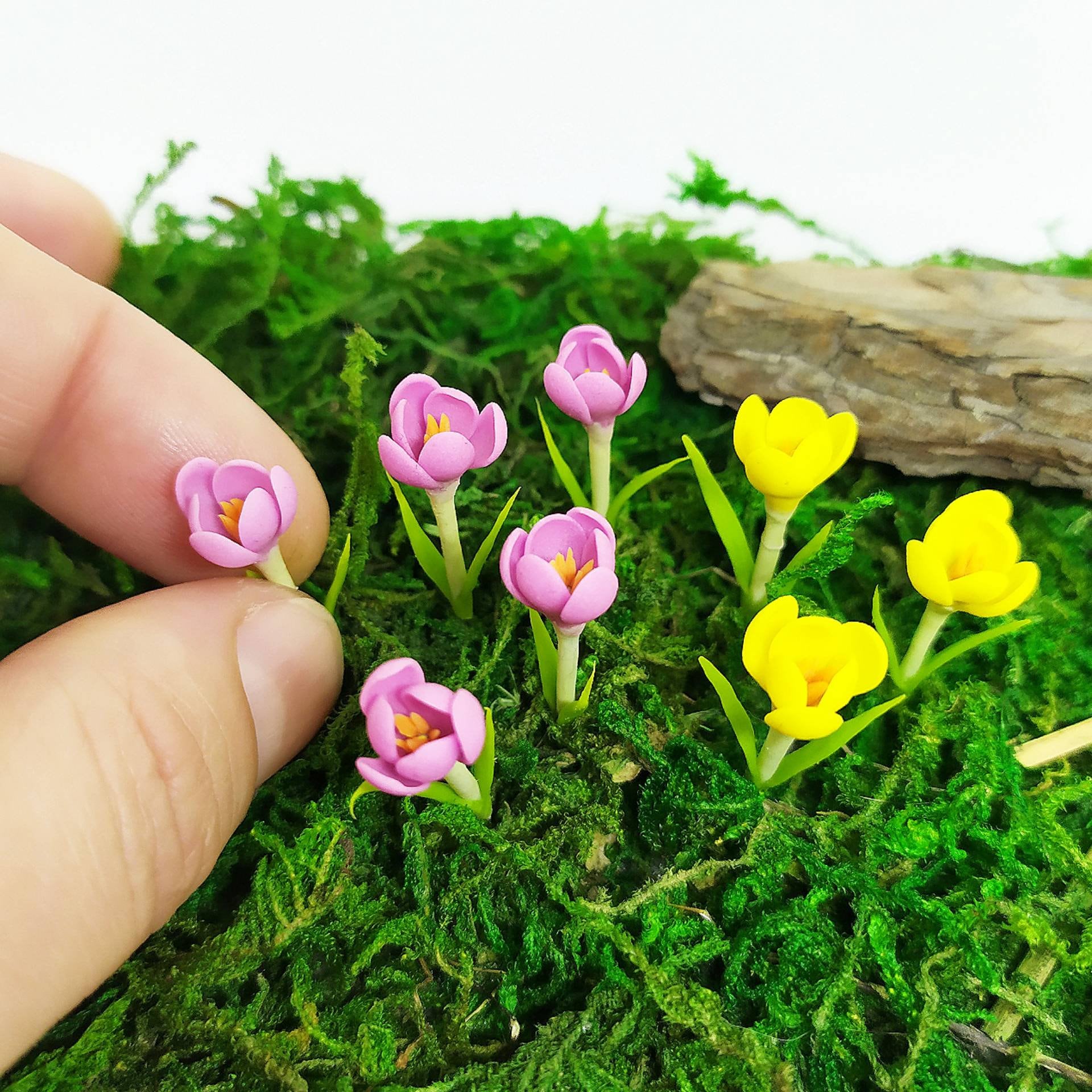 Miniature flowers for decorating a doll house terrarium or Etsy