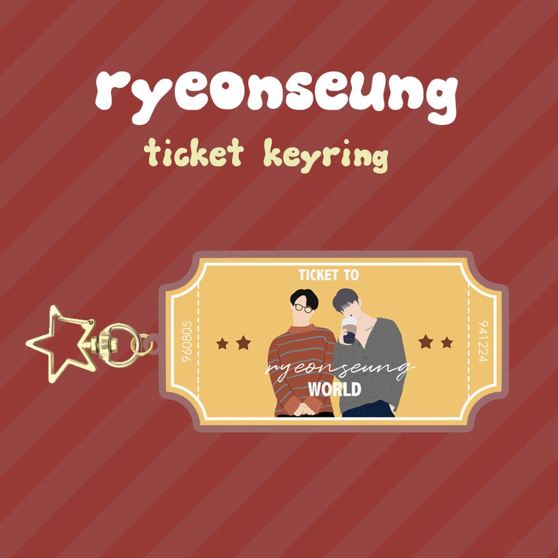 X1 Ryeonseung Seungyoun Seungwoo Ticket Keyring