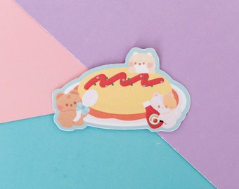 Minty Babies with Omurice Frosted Finish Waterproof Sticker by mintymentaiko