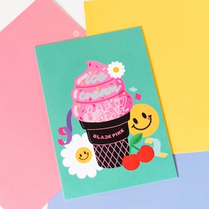 Blackpink Ice Cream Carte postale / Imprimer
