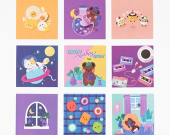 Darekuma, Space Nyan and more Square Prints by mintymentaiko