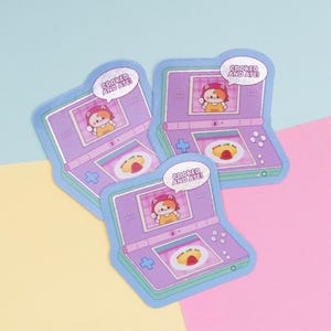 Adesivo à prova d'água com acabamento holográfico da NIntentdo Cooking Mama Cooked and Ate Fan Art por mintymentaiko