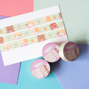 Minty Babies Green Plaid Washi Tape by mintymentaiko