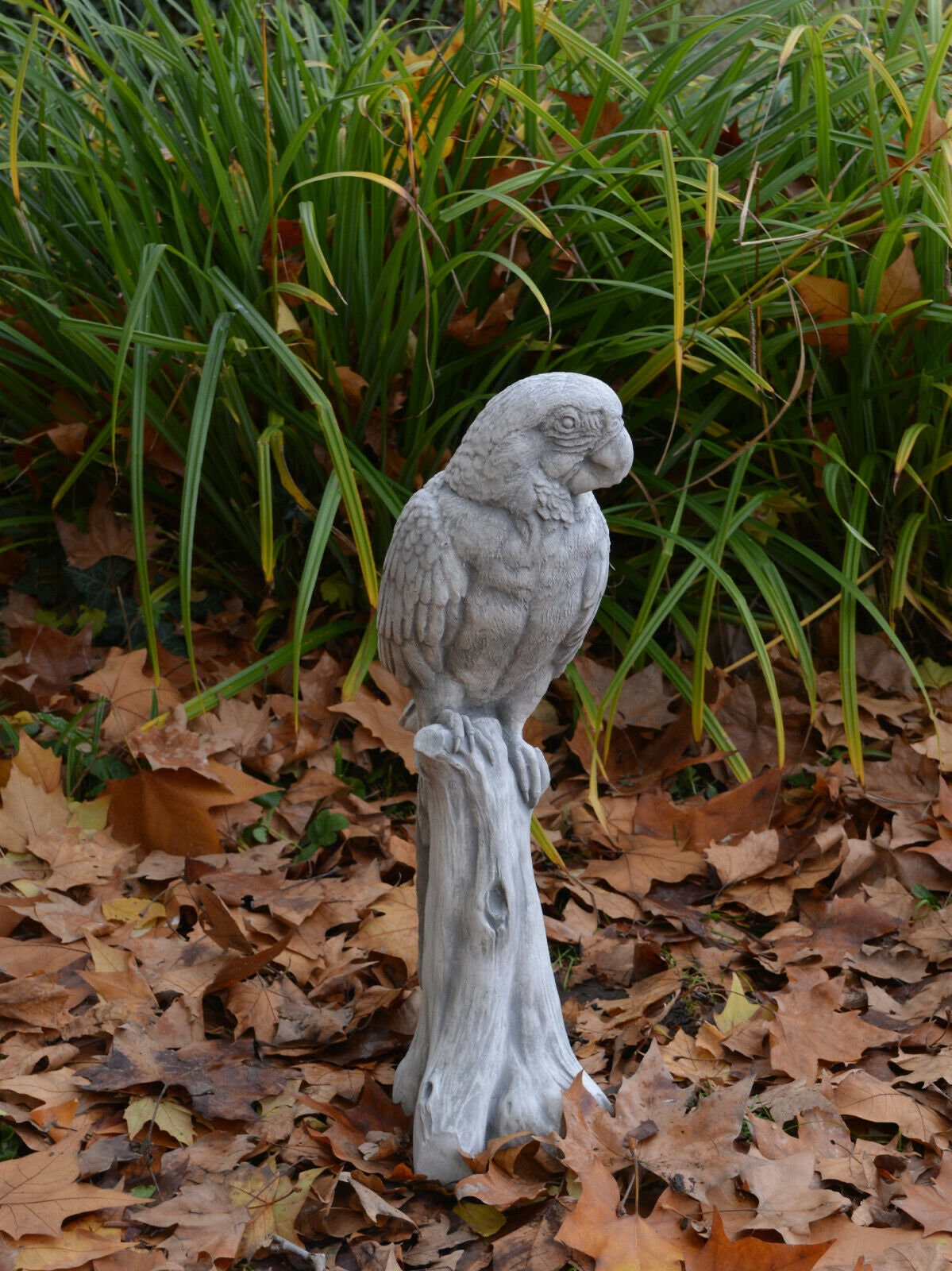 Large parrot statue Stone cast Concrete ara genus Ara Etsy