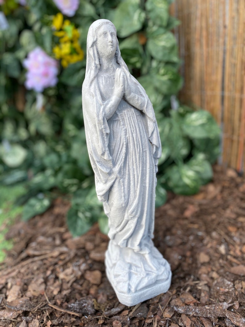 The Mother of God Concrete Figure Theotokos Stone Statue | Etsy
