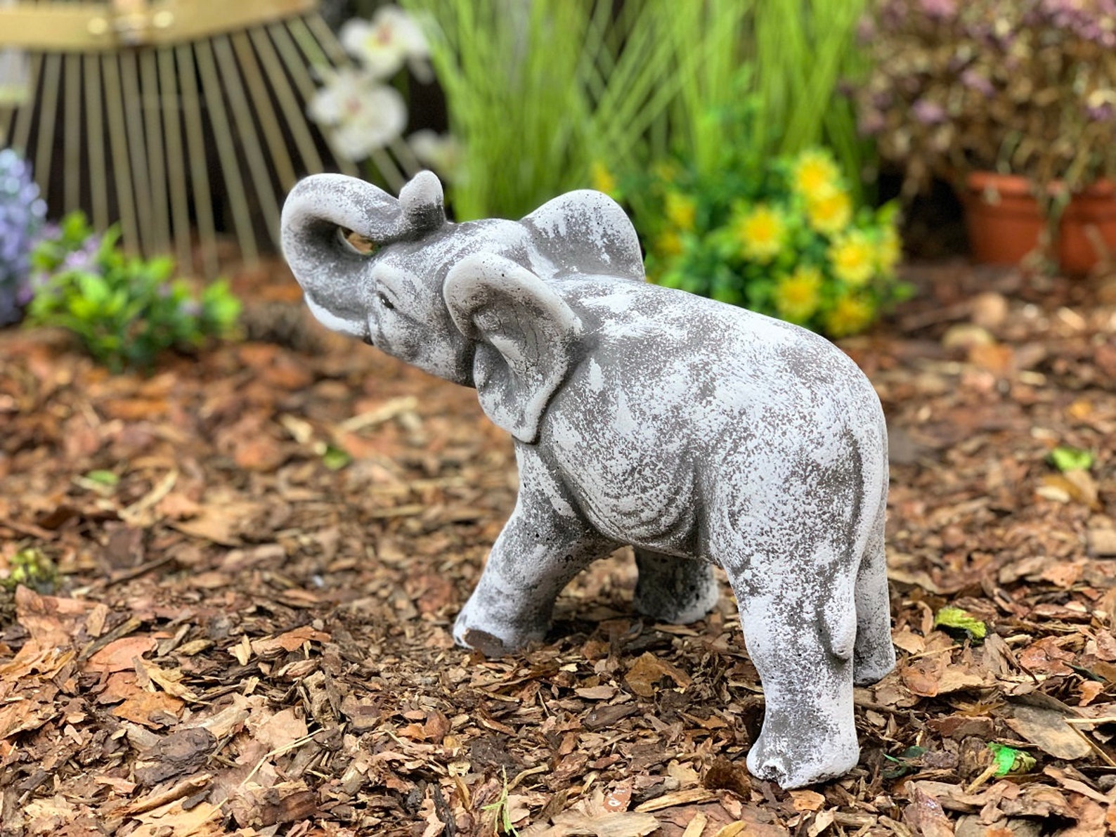 African Elephant Amazing Statue Concrete Elephant Large Etsy