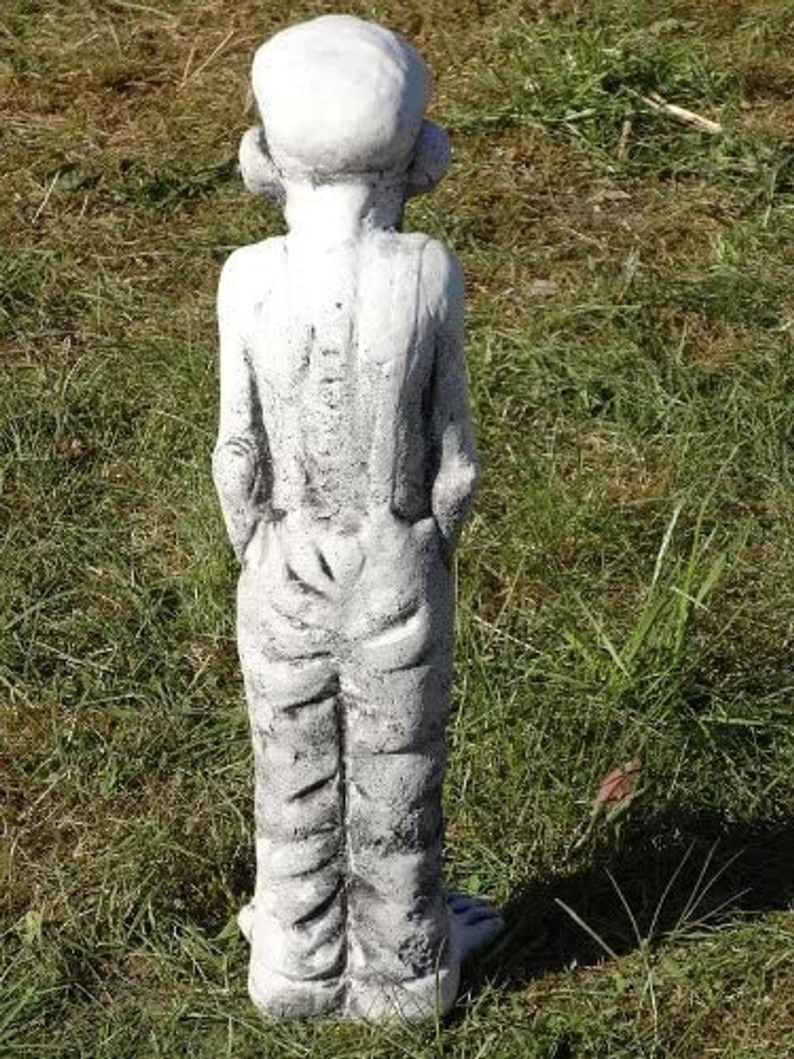 Walking grandpa statue Stone sculpture Lovely grandfather Etsy