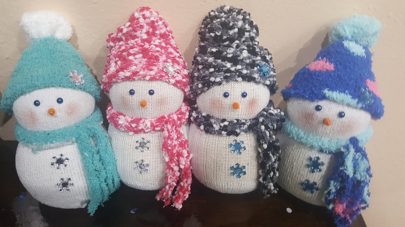 Sock Snowmen image 1