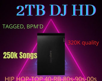2022 DJ Music Collection Hard Drive library!