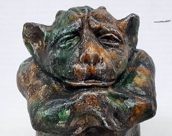 Paul Gargoyle, 19 cm, Beton-Wasserspeier, Groteske, Guss-Wasserspeier-Statue, Mittelalter, AvtechStoneGallery