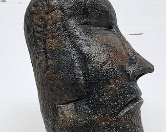 Easter Island, 8in. (21cm), Rapa Nui Moai,  Moai Massive Megalith Statues,  by Rapa Nui Natives, AvtechStoneGallery