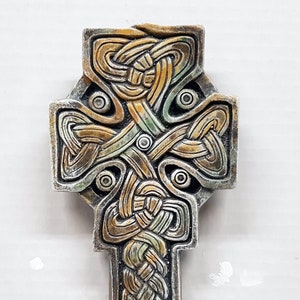 Fahan Mura Celtic Cross, 7 in., (18 cm), Celtic Cross, Ireland Cross, Donegal Celtic Cross, AvtechStoneGallery