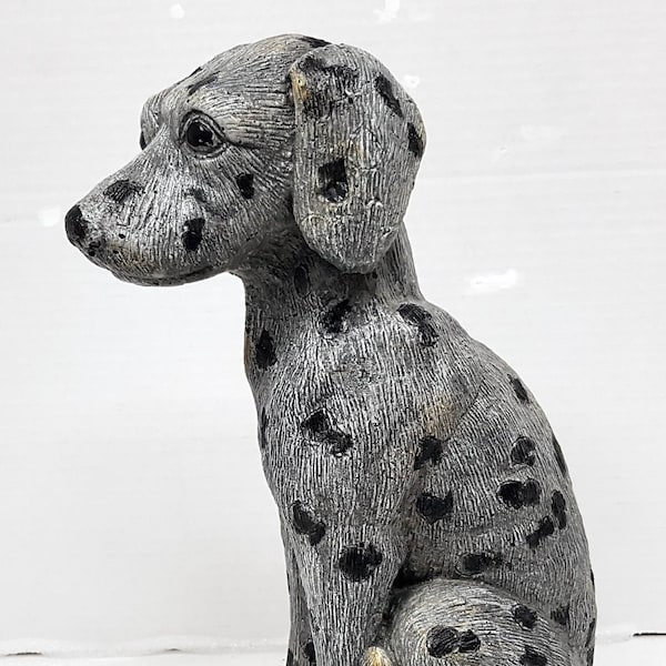 Dalmatian Dog, Concrete Dog, 11 in.(28cm), Garden Statue, Concrete Dog Statue, Garden Ornament, Avtechstonegallery