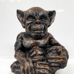 Gargoyle, 7 in. (18 cm), Ian Gargoyle, Fantasy Figure, Monster Figure, HydroStone Gargoyle, Gothic Sculpture, AvtechStonegallery