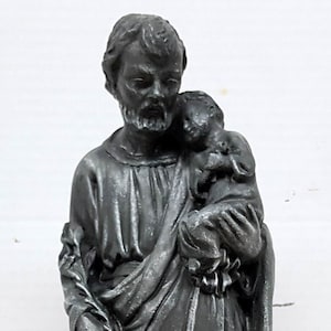 St. Joseph, 30 cm, Fest des Heiligen Joseph, Schutzpatron der Arbeiter, St. Joseph&#39;s Day 19. März, AvtechStoneGallery