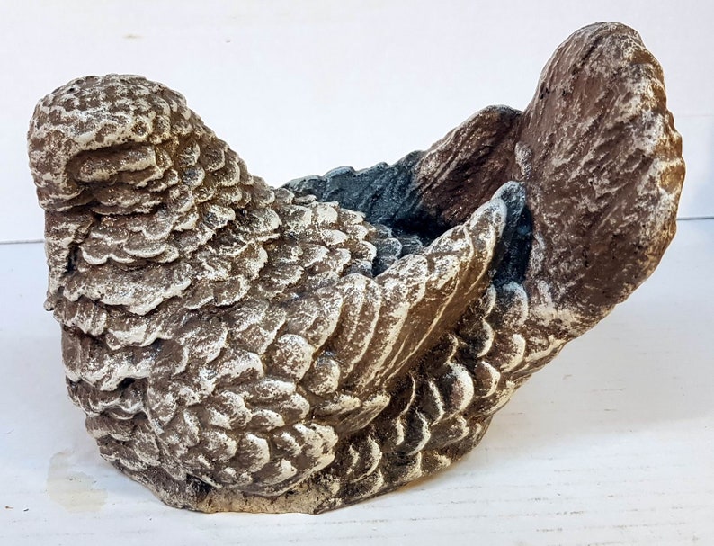 Nestled Dove 6 5 In 19 Cm Peace Dove Concrete Statue Etsy