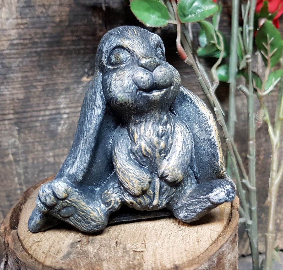 Floppsy Bunny, Lop Eared Rabbit, 3.5 In., Rabbit Garden Statue, Garden ...