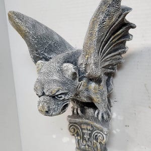 Gargoyle Sconce,  Concrete Gargoyle, 13 in (33cm), Gargoyle Shelf, Monster Figure, Gothic Art, Solid Stone Gargoyle, Avtechstonegallery