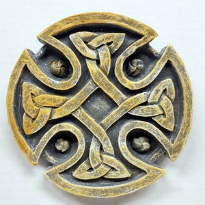 Irish Cross, 5.75 in. (15 cm), Celtic Cross, Irish Stone Art, Ireland Celtic, Faith Cross, Knowledge Cross, AvtechStoneGallery