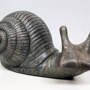 Concrete Snail, Garden Snail, Concrete Ornament, Shelled Gastropod, Concrete Statue, Garden Statue, AvtechStoneGallery