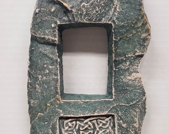 Celtic Frame, Stone Frame, 7.5 in.(19 cm), Celtic Stone Frame, Celtic Picture Frame, Celtic Inset, Celtic Gift, AvtechStoneGallery