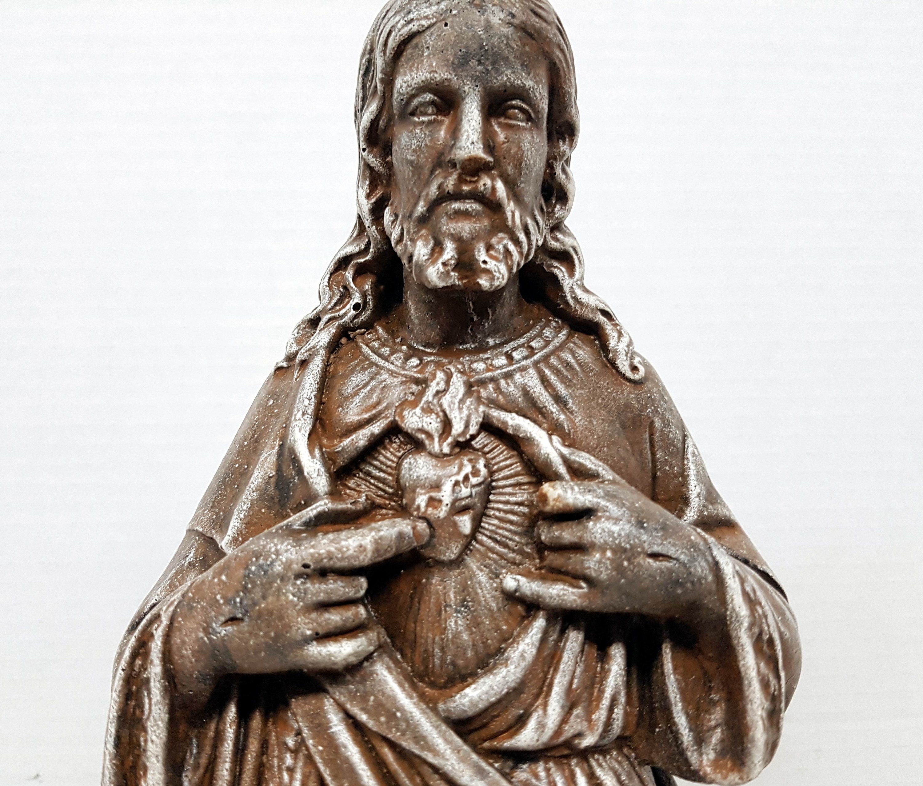Sacred Heart, Concrete Jesus, 16.5 In.,jesus of Nazareth, Jesus