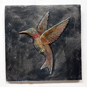 Hummingbird,  Hummingbird Plaque, Trochilidae. Spiritual Meanings, Joy-Good Luck, Spirit Animal, Smallest Bird, Avtechstonegallery