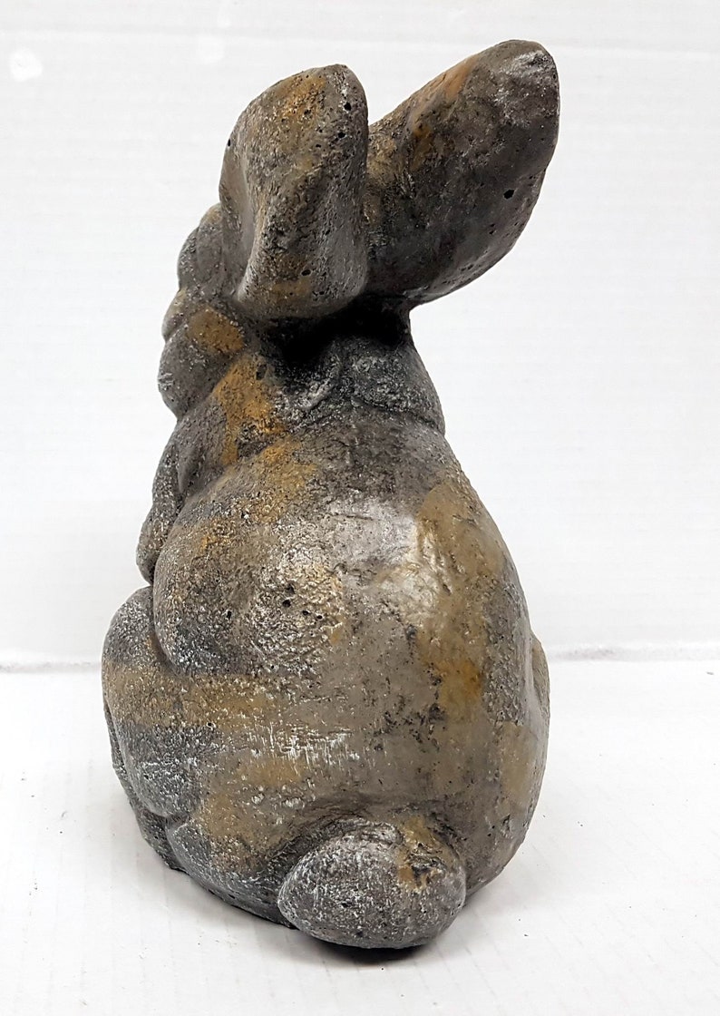 Rabbit Statue, 6.5 in (17 Cm), Concrete Bunny, Concrete Rabbit Statue ...