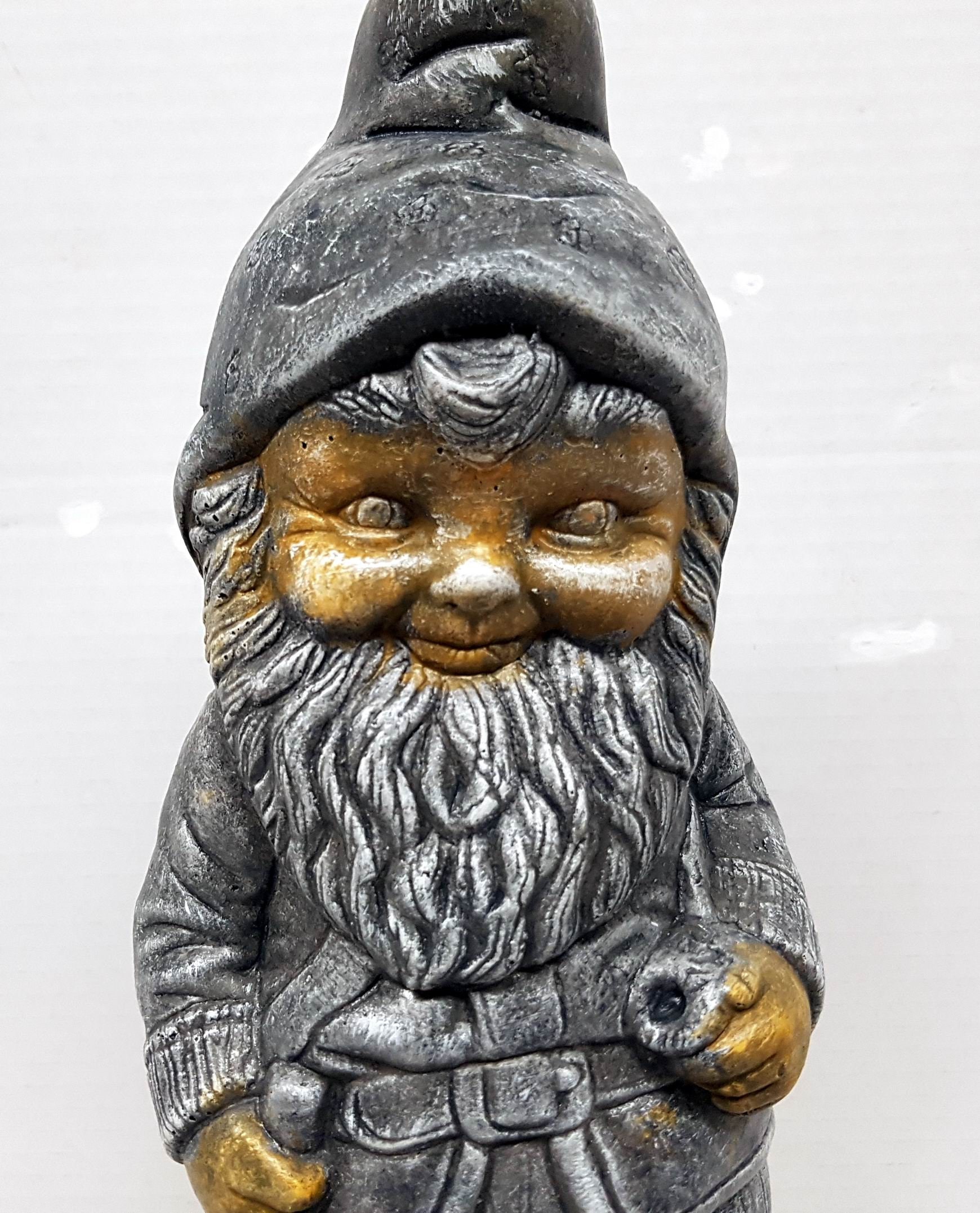 Concrete Gnome , Garden Gnome, Garden Statue, Dwarfish Goblin, Earth ...