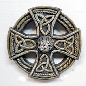 Celtic Wheel Cross, 6 in., Celtic Cross, Knowledge Cross, Wheel Cross, Celtic Art, Celtic Gift, Avtechstonegallery