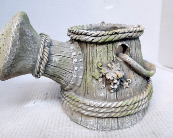 Concrete Flower Pot, Water Can Pot, Concrete Planter, Water Can Planter, Garden Pot, Garden Planter, Decorative Planter, AvtechStoneGallery