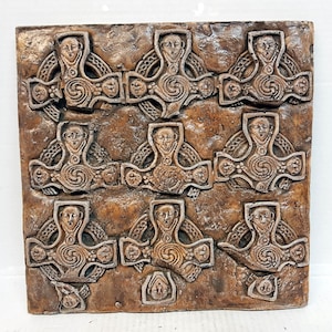 Celtic Art,  Broken Cross Art, Broken Cross,  Circle Celtic Cross, 12 in., Celtic Cross, Faces Cross, AvtechStoneGallery