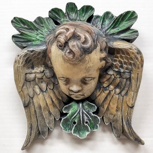 Cherub 3-D Art, 8 in. (20 cm), Angel Plaque, Cherub Plaque, 3-D Angel Art, Christian Gift, Avtechstonegallery