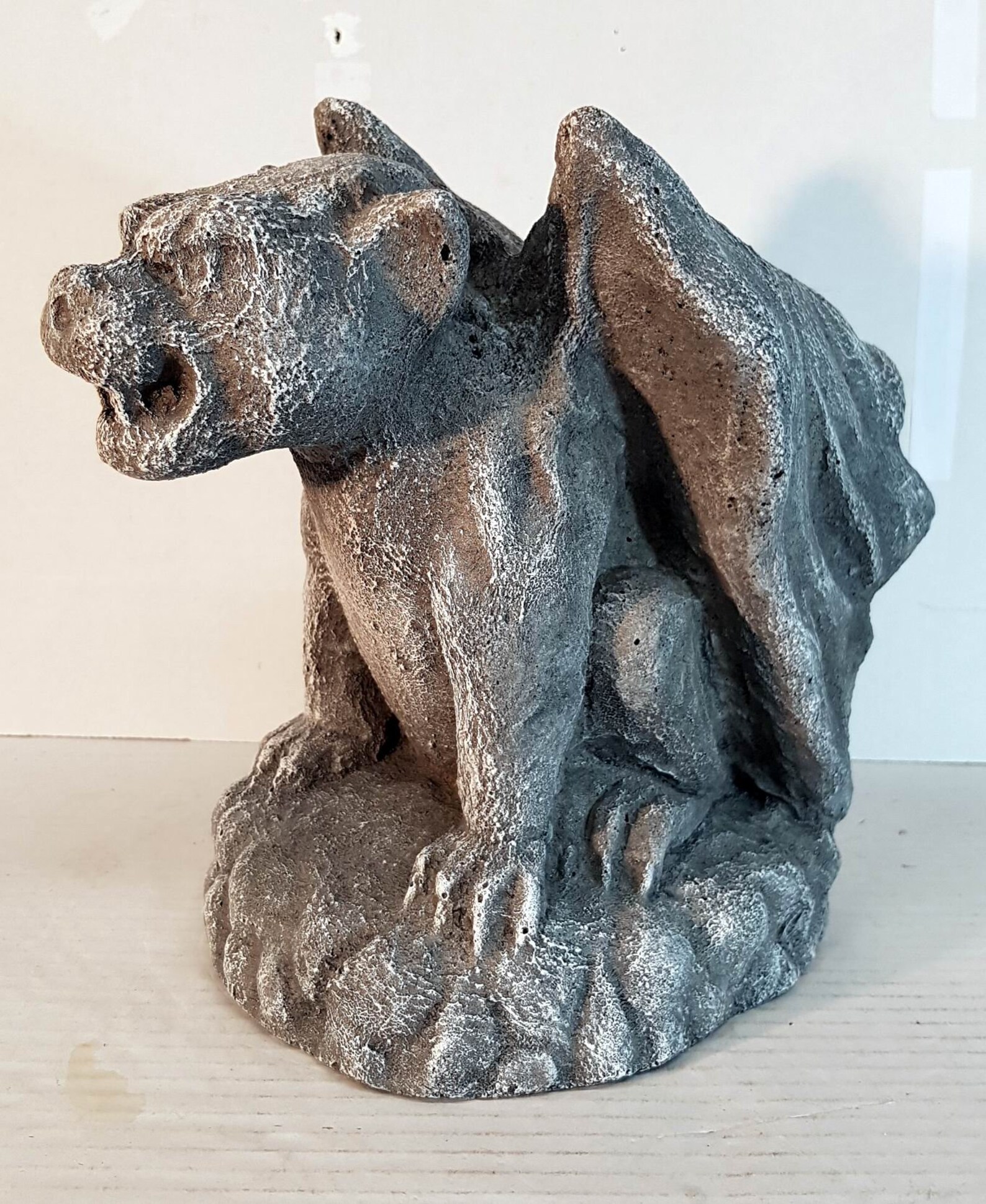 Concrete Gargoyle 8.5 in. 21 cm Cast Stone Gargoyle Etsy