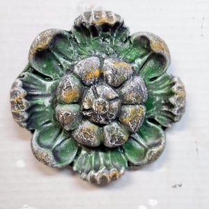Rosetta, 5 in.(13cm), Wall Tile, Architectural Sculpture, Wall Accent, AvtechStoneGallery Antique Forest