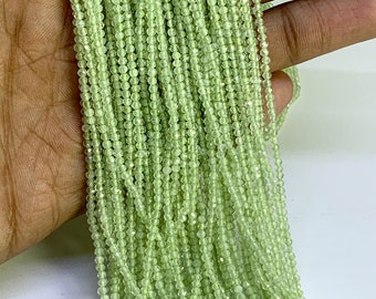 Natural PREHNITE  faceted Beads, AAA Quality PREHNITE  Rondelle Beads,  Fine quality Faceted Beads, Gemstone Beads,loose Green beads