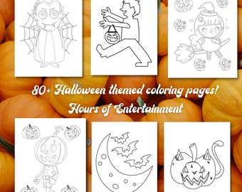 80+ Halloween Coloring Pages!