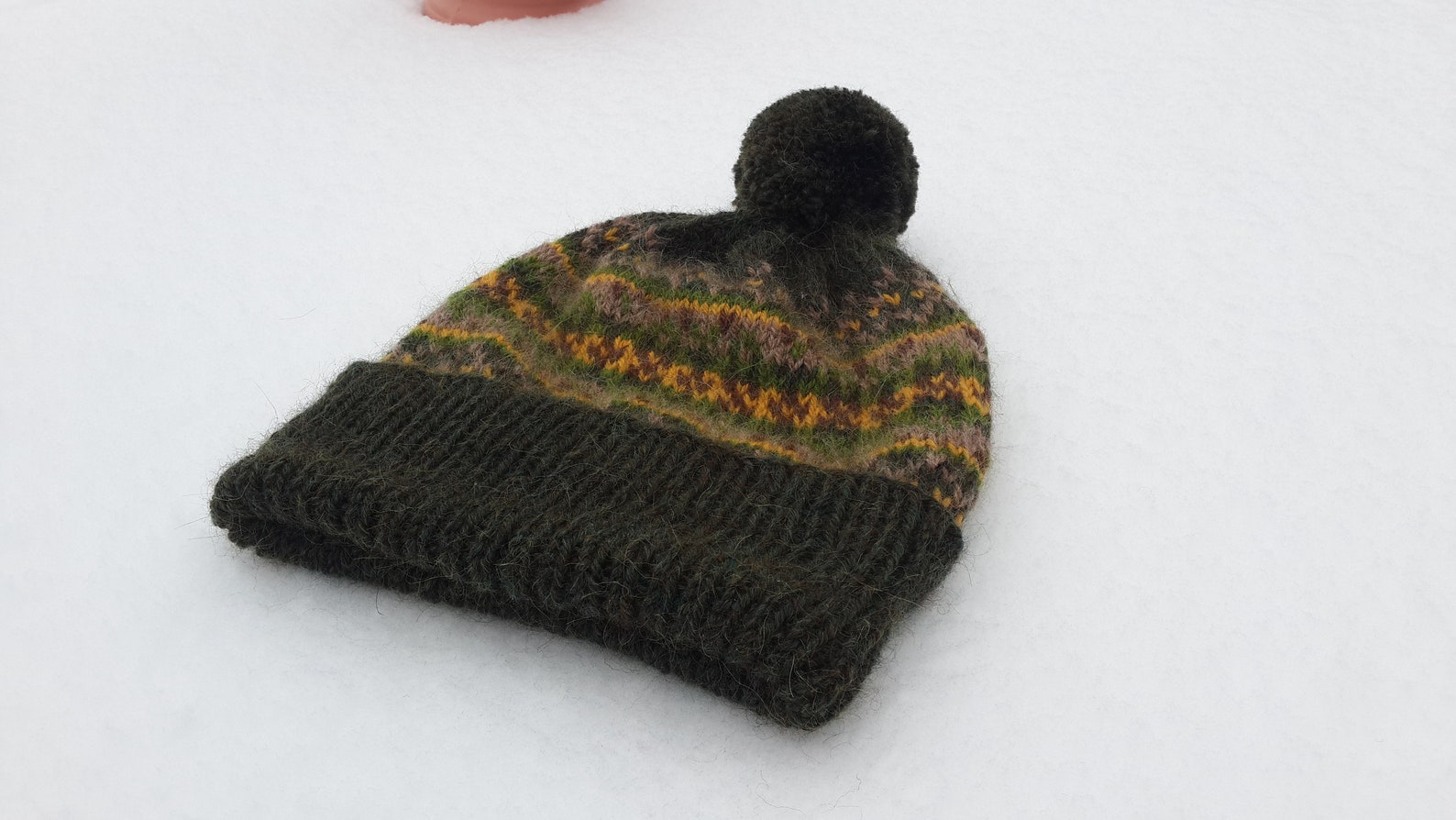 Fair Isle hat men knitting colorwork pattern Wool winter Etsy