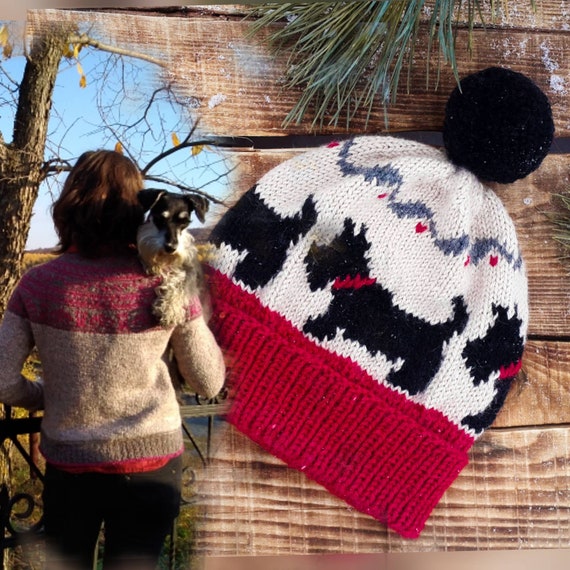 knitted schnauzer pattern