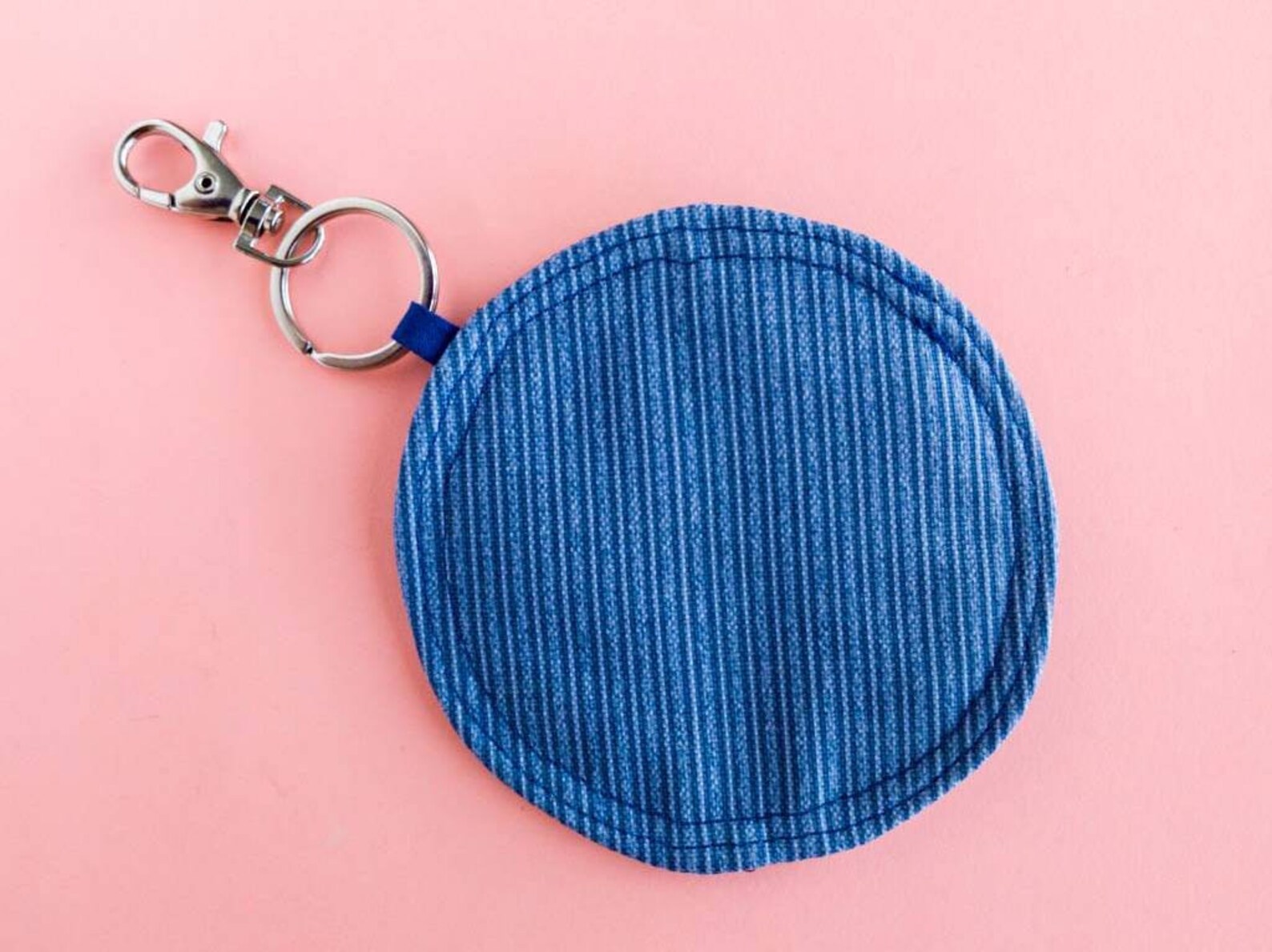 Clip On Keyring Pouch Keychain Small Zipper Change Purse Etsy
