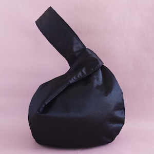 Japanese Knot Bag for Formal Evening Bag of Satin Prom Purse Small Wristlet Handbag for Wedding Purse Teenage College Girl Girlfriend Gift