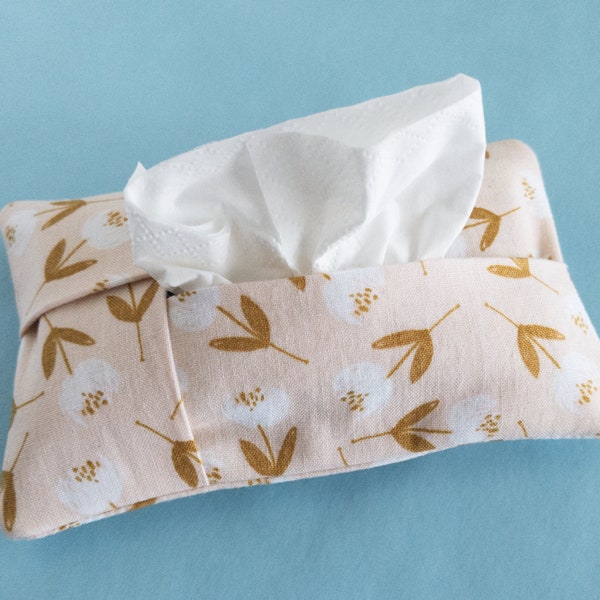 Pocket Size Tissue Holder Floral for Gift Under 5 for Teacher Grandma Mom of Purse Tissue for Babysitter Nanny Caregiver Appreciation