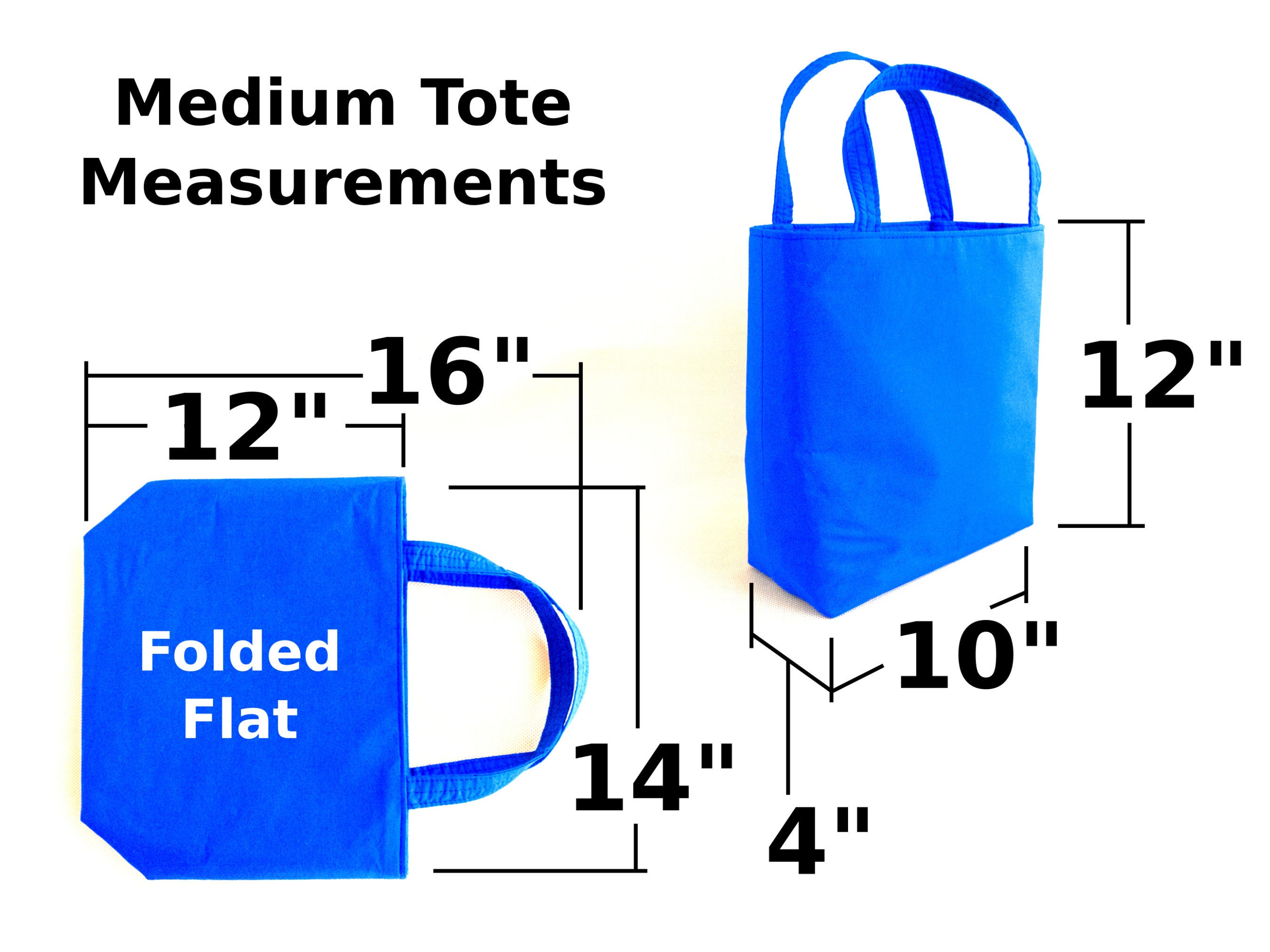 Black Canvas Tote Set Medium Size Bag With Pockets Her Etsy