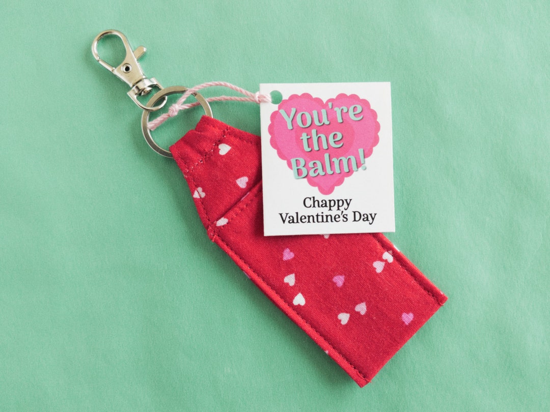 Valentines Day Bulk Gift Under 5 for Woman of Lip Balm Holder Heart