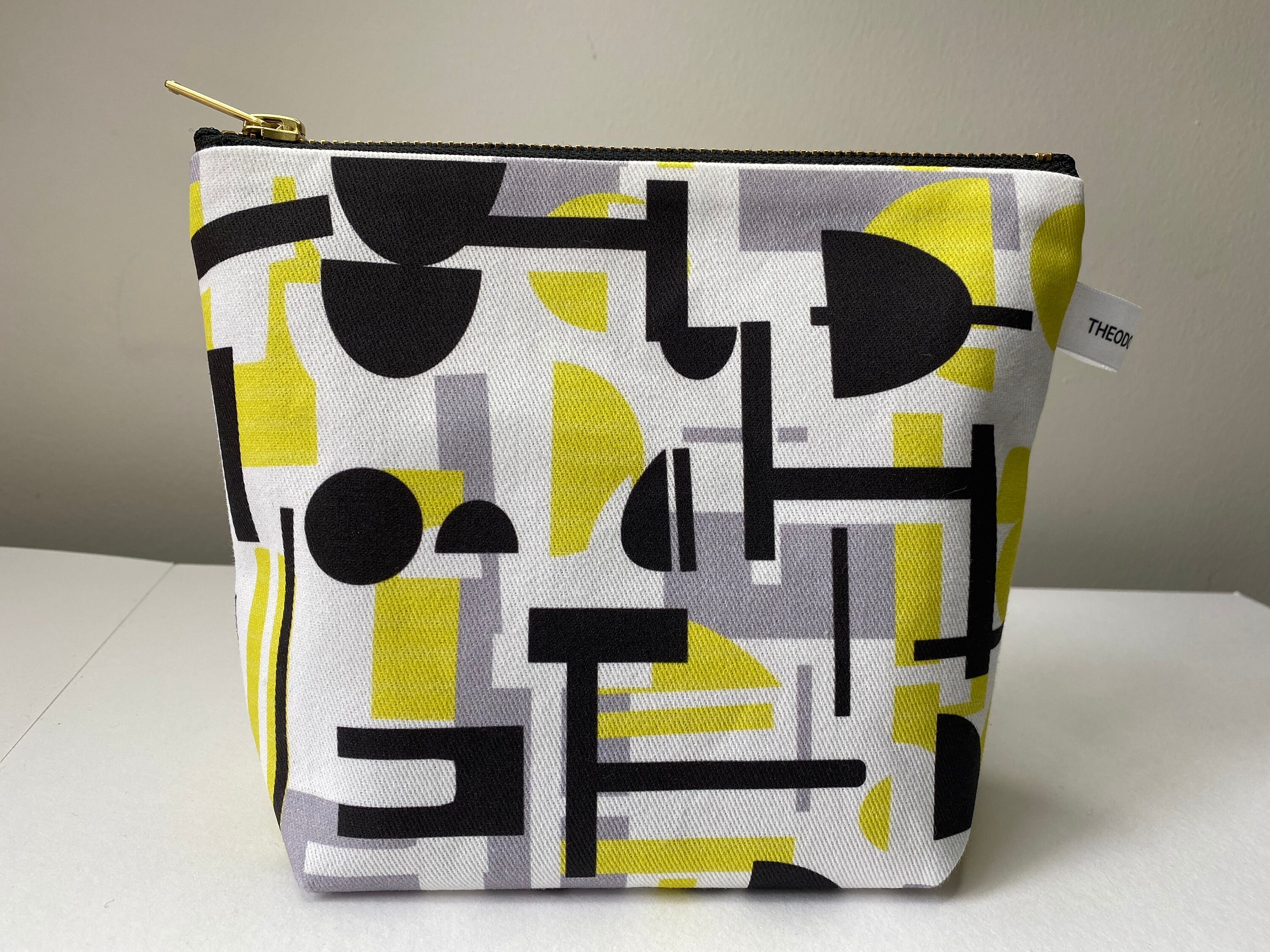 Small Accessory Bag Geometric Shapes Etsy