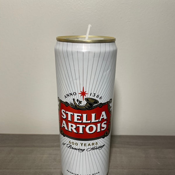 Stella Artois Handmade Soy Candle with custom scent
